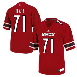 Men University of Louisville #71 Joshua Black Red University Jersey 633656-236
