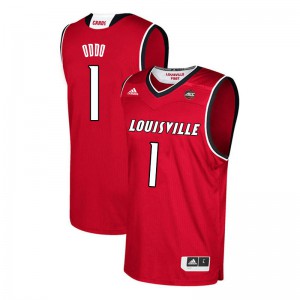 Mens University of Louisville #1 Keith Oddo Red NCAA Jerseys 685365-607