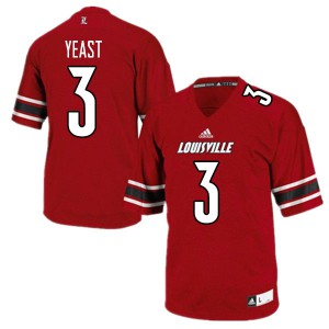 Mens Cardinals #3 Russ Yeast Red Embroidery Jersey 790496-200