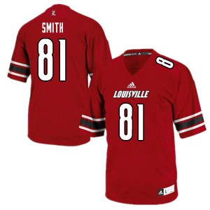 Men Louisville #81 Braden Smith White Stitch Jerseys 303012-323