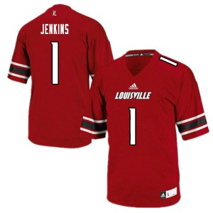 Men's Louisville Cardinals #1 Lovie Jenkins White College Jerseys 706924-274