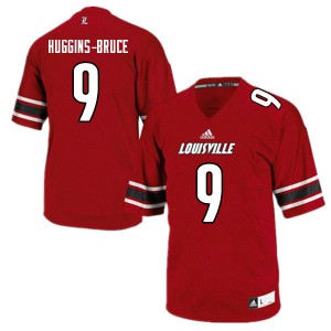 Men Louisville Cardinals #9 Ahmari Huggins-Bruce Red College Jerseys 440696-969