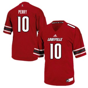 Men Louisville Cardinals #10 Benjamin Perry Red High School Jersey 336076-347