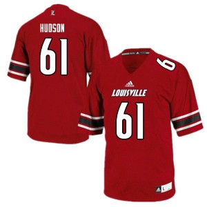 Men Louisville Cardinals #61 Bryan Hudson Red University Jersey 862511-780