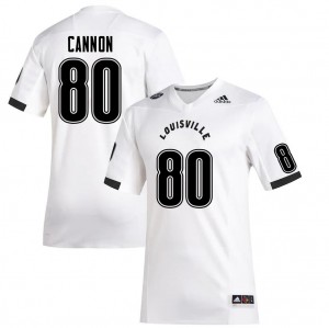 Mens Cardinals #80 Demetrius Cannon White NCAA Jerseys 722027-275