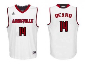 Men University of Louisville #14 Alfred Beard White University Jerseys 613110-671