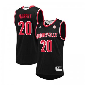 Men's Louisville #20 Allen Murphy Black Basketball Jersey 595990-616