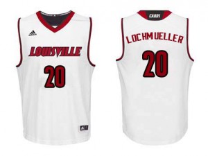 Men's Louisville #20 Bob Lochmueller White NCAA Jersey 374902-301