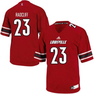 Men's Louisville Cardinals #23 Brandon Radcliff Red Alumni Jerseys 628743-196