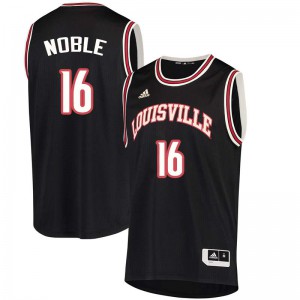 Mens Louisville Cardinals #16 Chuck Noble Black Stitched Jerseys 780316-613