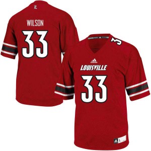 Men Louisville Cardinals #33 Colin Wilson Red High School Jerseys 713844-361