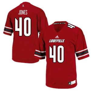 Men's Cardinals #40 Darius Jones Red University Jersey 106203-512