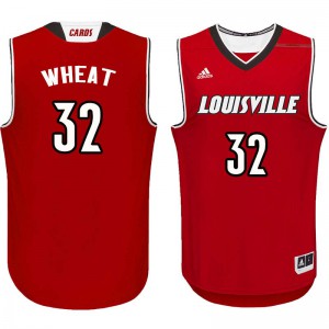 Men Louisville Cardinals #32 DeJuan Wheat Red Player Jerseys 531668-438