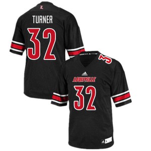Men Louisville Cardinals #32 James Turner Black Stitched Jerseys 803259-122