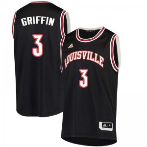 Men's Louisville #3 Jo Griffin Black Player Jersey 736318-321