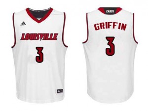 Mens Louisville #3 Jo Griffin White Alumni Jerseys 210911-513