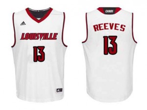 Mens Louisville Cardinals #13 Kenny Reeves White Official Jerseys 737451-599