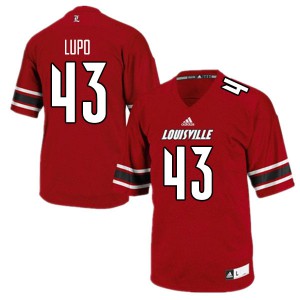 Men Cardinals #43 Logan Lupo Red Stitched Jerseys 133409-885