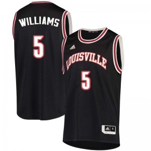 Mens Cardinals #5 Malik Williams Black Embroidery Jersey 879383-301