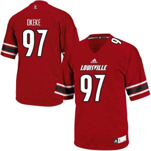 Men Louisville #97 Nick Okeke Red Stitch Jersey 100254-548