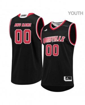 Youth Louisville #00 Custom Black Basketball Jersey 101089-433