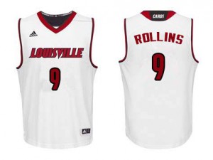 Mens Louisville Cardinals #9 Phil Rollins White Basketball Jersey 633980-399