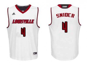 Mens Louisville #4 Quentin Snider White Player Jersey 713091-691