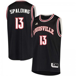 Men's University of Louisville #13 Ray Spalding Black Stitch Jersey 782879-282