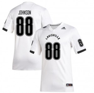 Men Louisville #88 Roscoe Johnson White Football Jersey 210532-673