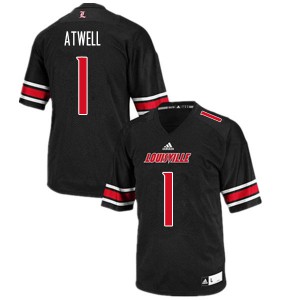 Men's Cardinals #1 Tutu Atwell Black Official Jerseys 147930-169