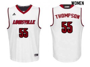 Women Louisville Cardinals #55 Billy Thompson White High School Jerseys 970871-374