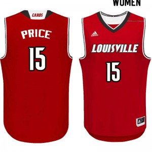 Womens Cardinals #15 Jim Price Red Basketball Jersey 937231-210