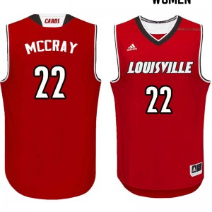 Women's University of Louisville #22 Rodney McCray Red Player Jersey 575095-565