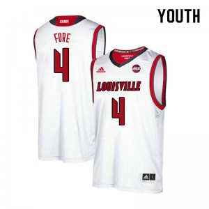 Youth Cardinals #4 Khwan Fore White Embroidery Jersey 162349-280