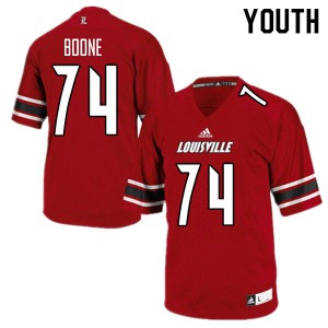 Youth Cardinals #74 Adonis Boone Red Football Jerseys 561129-369