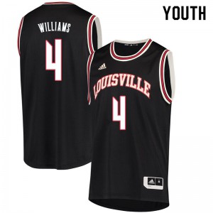 Youth Cardinals #4 Grant Williams Retro Black Embroidery Jersey 404809-501