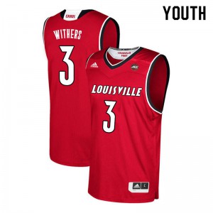 Youth Louisville Cardinals #3 Jae'Lyn Withers Red Player Jersey 772761-344