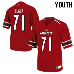 Youth Cardinals #71 Joshua Black Red High School Jersey 852934-389
