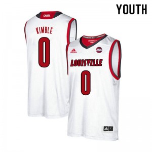 Youth Cardinals #0 Lamarr Kimble White Official Jersey 941863-487