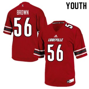 Youth Cardinals #56 Renato Brown Red NCAA Jersey 980276-494