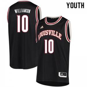 Youth University of Louisville #10 Samuell Williamson Retro Black NCAA Jerseys 721948-254