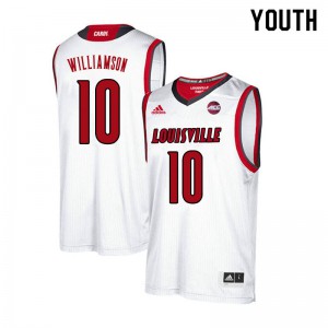 Youth University of Louisville #10 Samuell Williamson White Alumni Jersey 476588-184