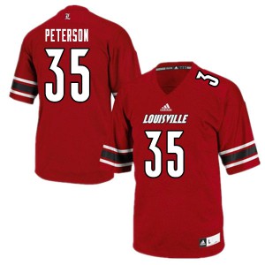 Youth Louisville #35 Zay Peterson White College Jersey 638110-161