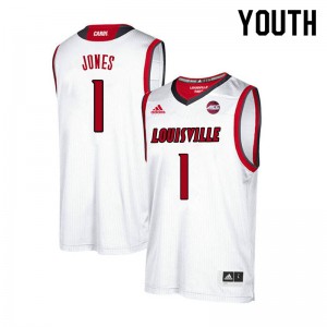Youth Cardinals #1 Carlik Jones White High School Jerseys 338661-133