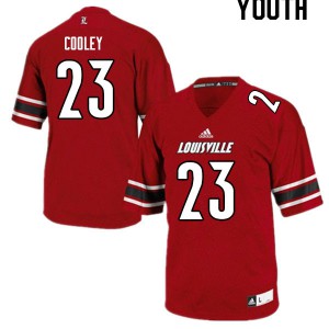 Youth Louisville Cardinals #23 Trevion Cooley Red Football Jerseys 943262-217
