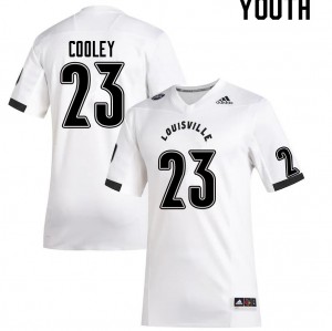 Youth Louisville #23 Trevion Cooley White High School Jerseys 697106-874