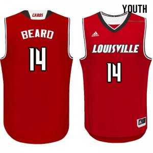 Youth University of Louisville #14 Alfred Beard Red College Jerseys 428787-623