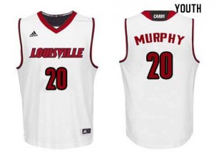 Youth Louisville #20 Allen Murphy White Stitched Jersey 195134-239