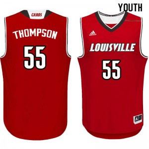 Youth Louisville Cardinals #55 Billy Thompson Red NCAA Jerseys 692207-964
