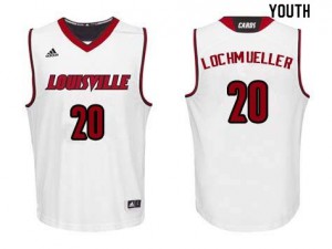 Youth Louisville #20 Bob Lochmueller White Stitched Jerseys 544690-952